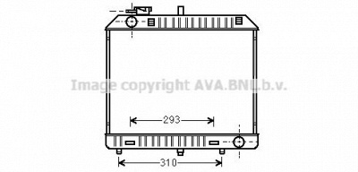 AVA QUALITY COOLING msa2127 -  Радиатор, охлаждение двигателя